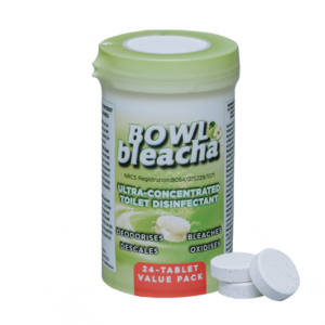 Bowl Bleacha - Bleach Tablets for toilet - Apple - 24 Pack